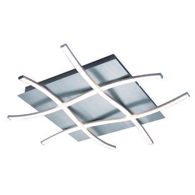 Plafonnier led Lo Select Nur Gris Métal A1380/4 CHRO+BR ALU