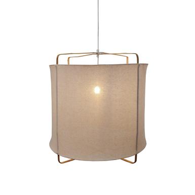 Suspension design Lantern Beige Bambou HML00737-nature