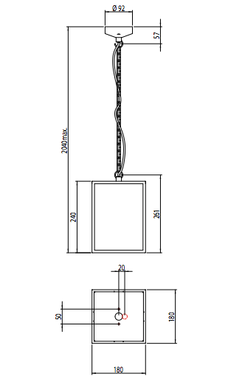 Suspension Extérieure 7207 Homefield Astro Homefield Noir Acier 7207