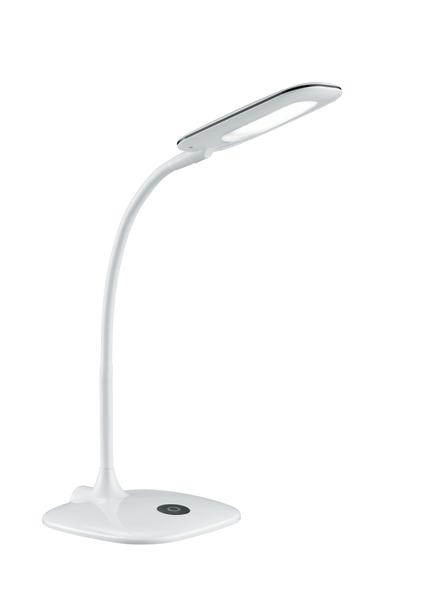 Lampe bureau grise orientable Ampoule LED 3W Socle pivotant vide poche  porte crayon