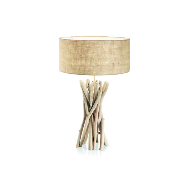 Lampadaire en bois flotté Ideal lux Driftwood Beige Bois 148939 –  Lampadaires avec abats jours chez Luminaires Online